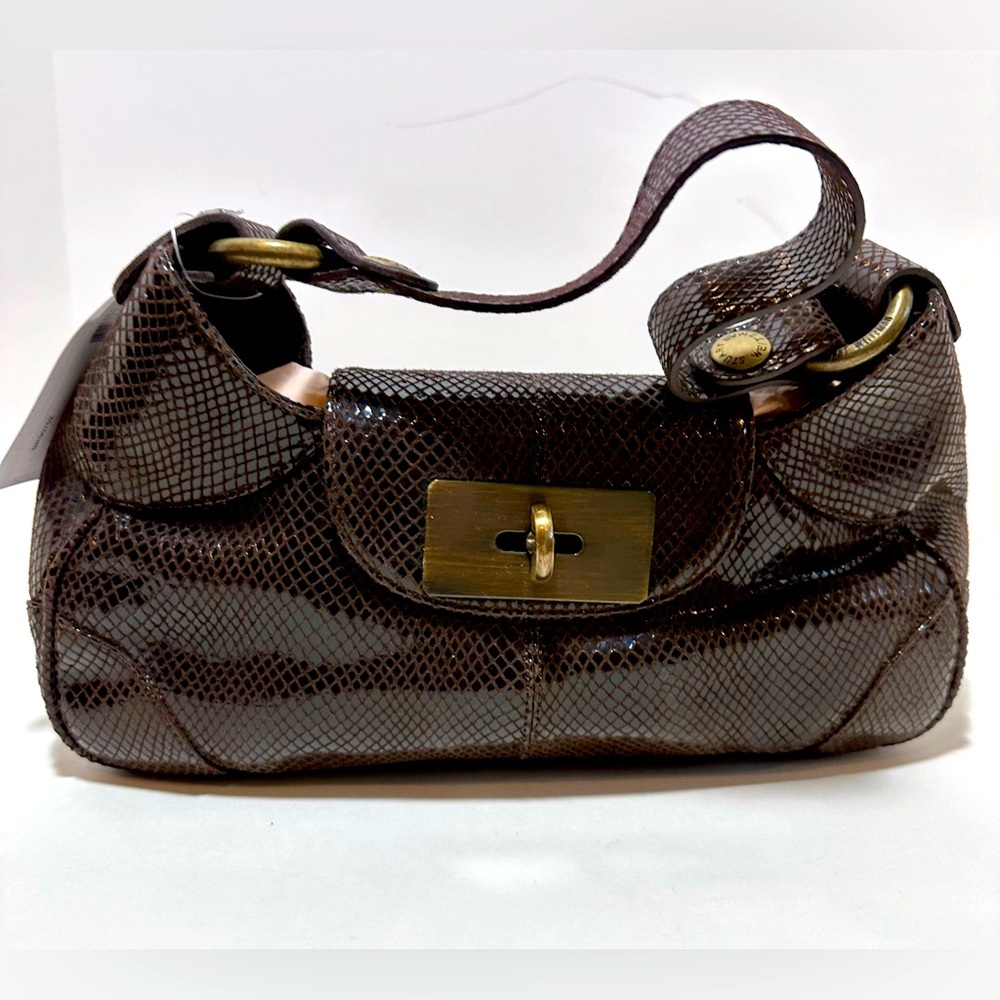 Stuart Weitzman brown crocodile bag- new with tags!